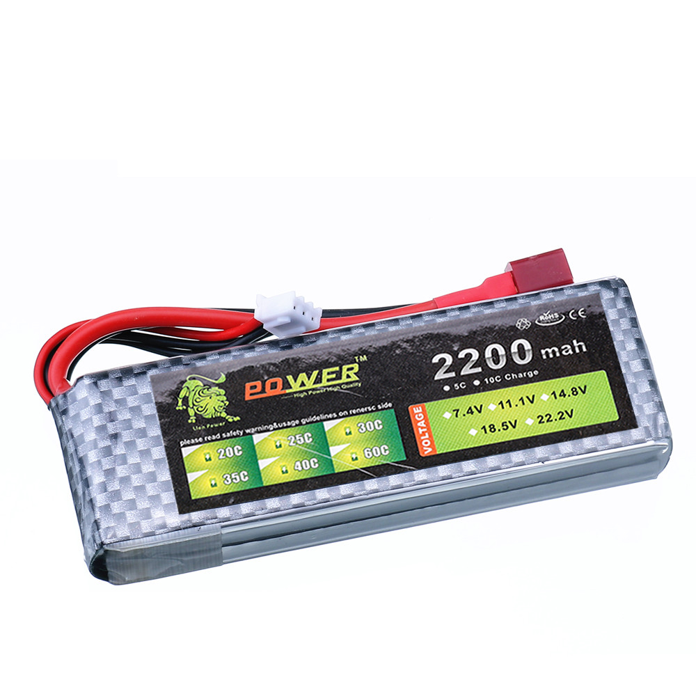 Batería LiPo de 7,4 v, 2200mAh - Drone Battery Lipo reseña y precio