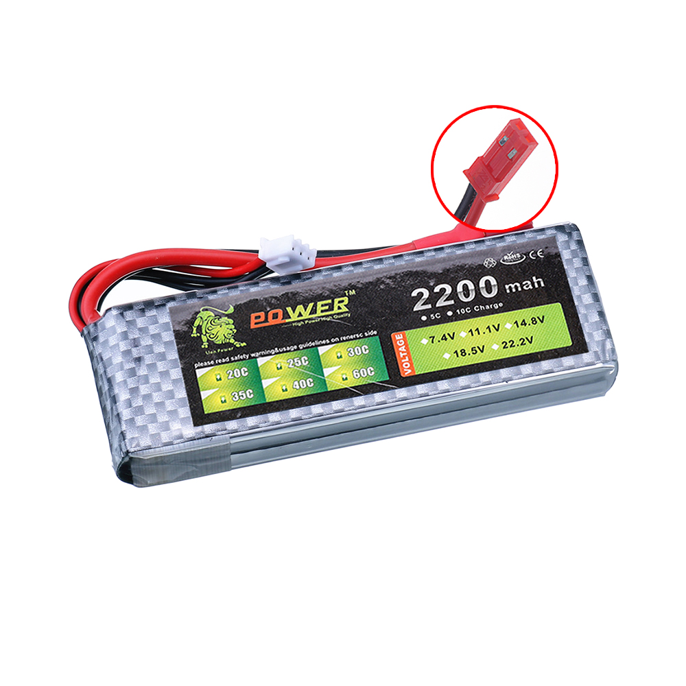 Batería LiPo de 7,4 v, 2200mAh - Drone Battery Lipo reseña y precio