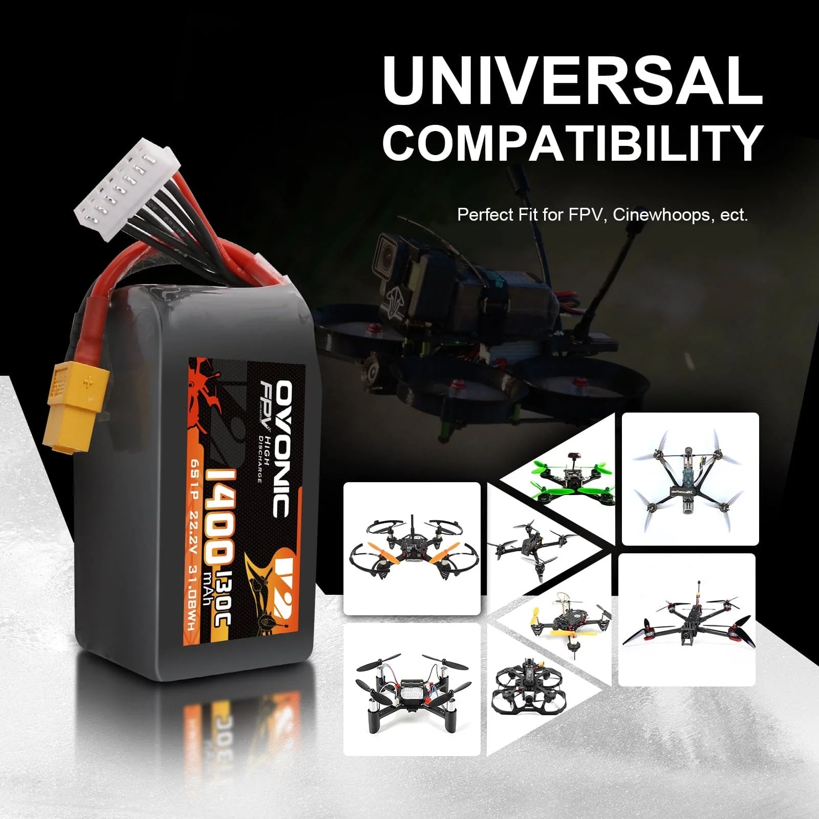 Paquete de Baterías LiPo Ovoni - Drone Battery Bag reseña y precio