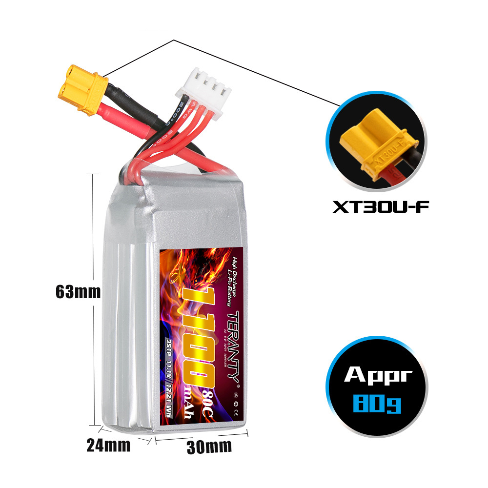 Batería LiPo TERANTY 3S 11,1 V - Drone Battery Li-Ion reseña y precio