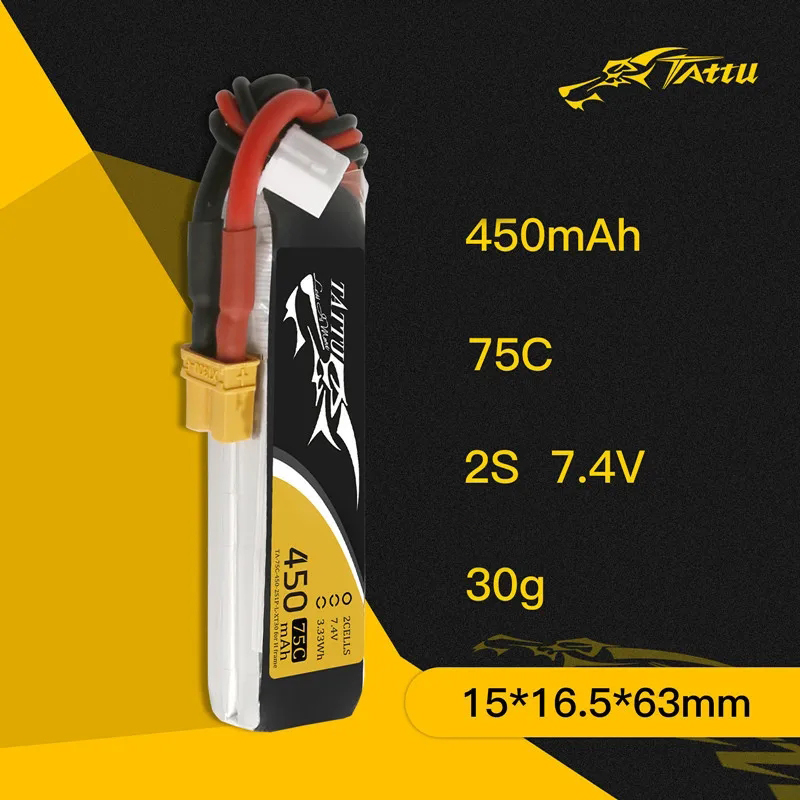 3 uds nuevo TATTU 450/500/550m - Drone Battery Lipo reseña y precio