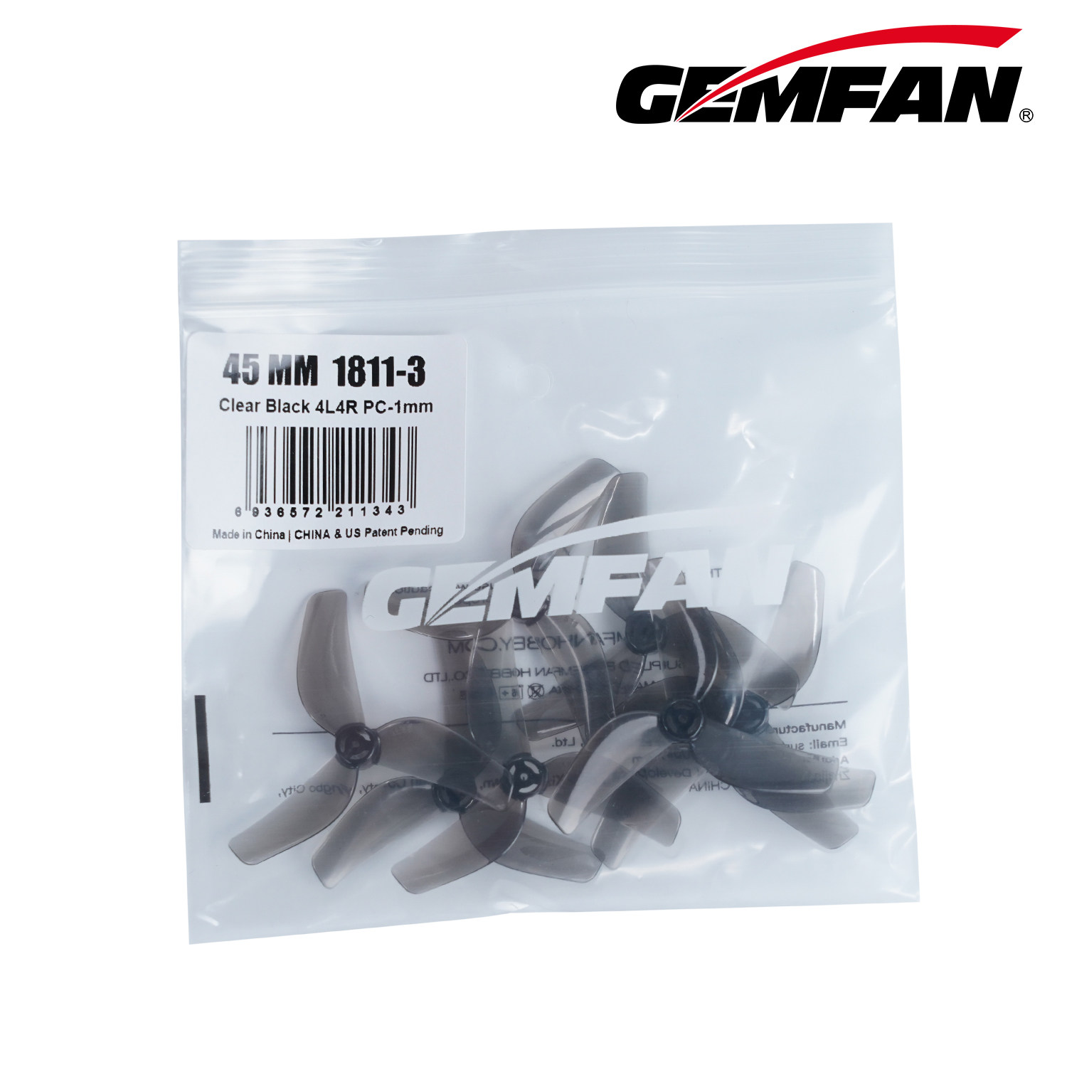 Paquete de 4 Hélices Gemfan 18 - Drone Battery Bag reseña y precio