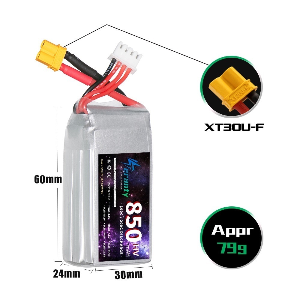 1/2/3 Uds TERANTY 3S 11,4 V ba - Drone Battery Lipo reseña y precio